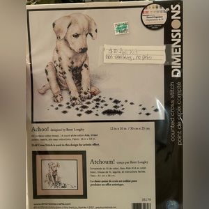 Achoo! Dalmation puppy 12x10 Full Kit counted cross stitch kit NEW
